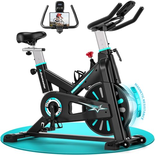 Advamsoler Heimtrainer Fahrrad mit Magnetischem Widerstand, Ergometer Hometrainer Fahrrad mit LCD-Monitor & Tablet-Halter, Leises Inoor Spinning Bike für Cardio-Training zu Hause, Bis 160 KG Advamsoler Heimtrainer Fahrrad mit Magnetischem Widerstand, Ergometer Hometrainer Fahrrad mit LCD-Monitor & Tablet-Halter, Leises Inoor Spinning Bike für Cardio-Training zu Hause, Bis 160 KG von Advamsoler