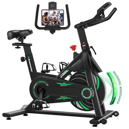 Advamsoler Neu Heimtrainer Fahrrad mit Magnetischem Widerstand, Leises Fitness Fahrrad für Zuhause, Indoor Kardio Training Spinning Bike Fitnessbikes mit LCD Display & Tablet-Halter, Bis 160KG Advamsoler Neu Heimtrainer Fahrrad mit Magnetischem Widerstand, Leises Fitness Fahrrad für Zuhause, Indoor Kardio Training Spinning Bike Fitnessbikes mit LCD Display & Tablet-Halter, Bis 160KG von Advamsoler
