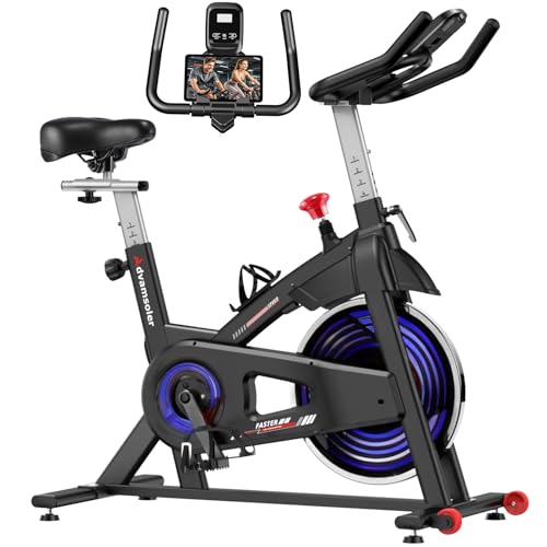 Advamsoler Spinning Bike Indoor Hometrainer Fahrrad mit Silent Belt Drive und LCD-Monitor von Advamsoler