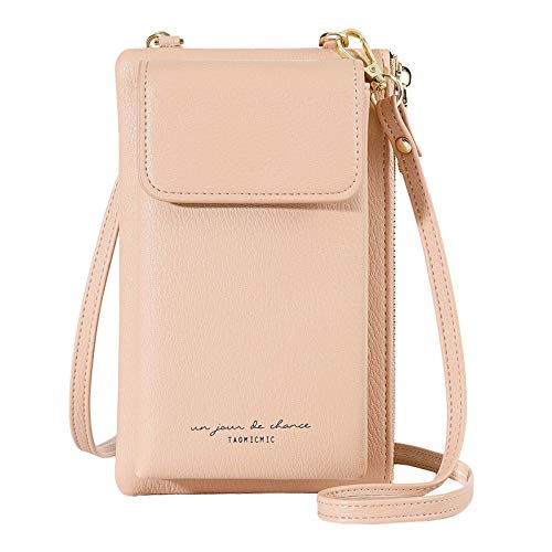 Aeeque Handytasche zum Umhängen PU-Leder,Handy Umhängetasche Damen,Kleine Tasche für Handy und Geldbörse, Geldbeutel mit Handyfach,Handyumhängetaschen Handy Tasche zum Umhängen für Reise/Party von Aeeque