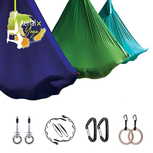 AerialX Aerial Yogatuch - Yoga Fitness Set Gold | GS geprüfte Yoga Hängematte inkl. Turnringe für Yoga Pilates und Gymnastik | Germany Nur für Erwachsene AerialX Aerial Yogatuch - Yoga Fitness Set Gold | GS geprüfte Yoga Hängematte inkl. Turnringe für Yoga Pilates und Gymnastik | Germany Nur für Erwachsene von AerialX