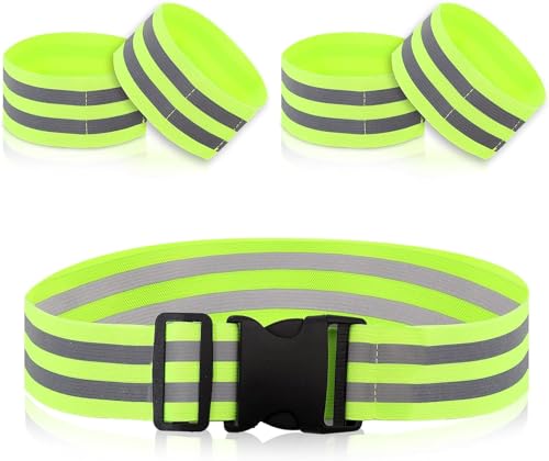 5 Stück Elastisch Reflektorbänder, 1 Reflektor Gürtel Verstellbaren, 4 Reflektorband Fahrrad Draussen, Reflektoren Joggen Set, Reflektierende Sicherheits Armband für Wandern Usw, Fluoreszierende Grün 5 Stück Elastisch Reflektorbänder, 1 Reflektor Gürtel Verstellbaren, 4 Reflektorband Fahrrad Draussen, Reflektoren Joggen Set, Reflektierende Sicherheits Armband für Wandern Usw, Fluoreszierende Grün von Aerzouser