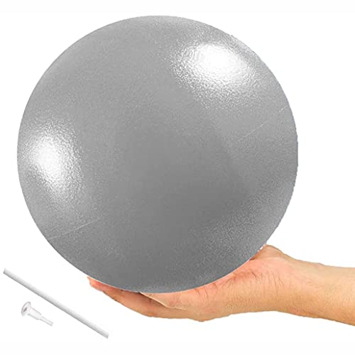 Aeveot Gymnastikball, Exercise Ball Klein 23cm, Pilates Ball Yogaball Rutschfester Superleichter Gymnastikball im Gym-Home-Büro(Silver) von Aeveot