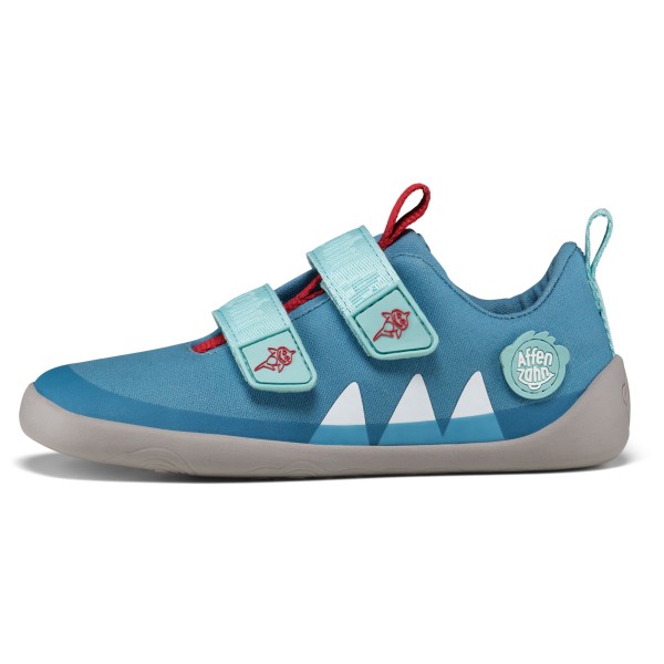 Affenzahn - Kid's Barfußschuh Baumwolle Lucky - Barfußschuhe Gr 22 shark /blau Affenzahn - Kid's Barfußschuh Baumwolle Lucky - Barfußschuhe Gr 22 shark /blau von Affenzahn