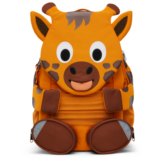 Affenzahn - Kid's Großer Freund Giraffe - Kinderrucksack Gr 8 l orange von Affenzahn