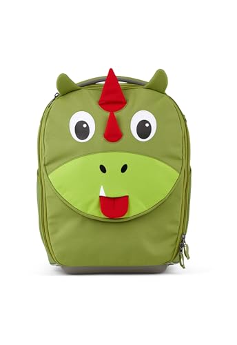 Affenzahn Kinderkoffer fürs Handgepäck, Kindertrolley zum Reisen Drache - Grün von Affenzahn
