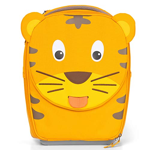 Affenzahn Kinderkoffer fürs Handgepäck, Kindertrolley zum Reisen Tiger - Gelb von Affenzahn