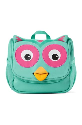 Affenzahn Kulturtasche - für 1-5 Jährige Kinder im Kindergarten als Kulturbeutel für Mädchen und Jungen, Eule - Türkis Affenzahn Kulturtasche - für 1-5 Jährige Kinder im Kindergarten als Kulturbeutel für Mädchen und Jungen, Eule - Türkis von Affenzahn