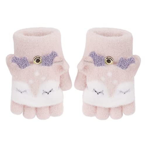 AfinderDE Kleinkinder Mädchen Jungen Fingerlose Handschuhe Halber Finger Fäustlinge Winter Kinderradhandschuhe Sport Halbfinger Handschuhe Strickhandschuhe mit Klappe für 1-4 Jahren AfinderDE Kleinkinder Mädchen Jungen Fingerlose Handschuhe Halber Finger Fäustlinge Winter Kinderradhandschuhe Sport Halbfinger Handschuhe Strickhandschuhe mit Klappe für 1-4 Jahren von AfinderDE