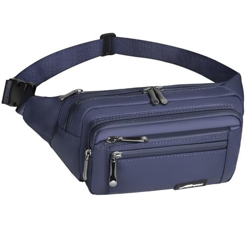 Afreter Hüfttasche für Damen und Herren, Hüfttasche mit verstellbarem Gurt für Outdoor, Workout, Reisen, Freizeit, Laufen, Wandern, Radfahren, Dunkelblau, modisch Afreter Hüfttasche für Damen und Herren, Hüfttasche mit verstellbarem Gurt für Outdoor, Workout, Reisen, Freizeit, Laufen, Wandern, Radfahren, Dunkelblau, modisch von Afreter