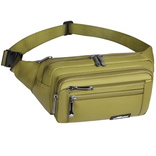 Hüfttasche für Damen und Herren, Hüfttasche mit verstellbarem Gurt für Outdoor, Workout, Reisen, Freizeit, Laufen, Wandern, Radfahren, Armee-Grün-1, 23.6 to 45.3 inches or 60-115 cm, modisch Hüfttasche für Damen und Herren, Hüfttasche mit verstellbarem Gurt für Outdoor, Workout, Reisen, Freizeit, Laufen, Wandern, Radfahren, Armee-Grün-1, 23.6 to 45.3 inches or 60-115 cm, modisch von Afreter