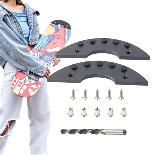 Afurl Skateboard-Zubehör,Longboard-Heckschutz | 2 Stück Longboard-Druck-Spark-Platten,Skateboard Friction Spark Tool, Schwarz, Heckplattenbefestigung für Kinder, Mädchen, Jugendliche von Afurl