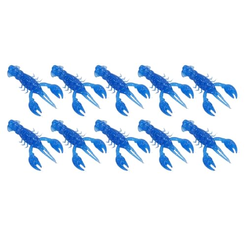10 Stück Weicher Fischköder, 5,5x0,7x1cm/2,2x0,3x0,4 Zoll PVC Langusten Köder Hummer Klaue Kunstköder Crayfish Angeln Gummifische Flusskrebs Fischen Köder für Karpfen Bass Frischwasser Salzwasser 10 Stück Weicher Fischköder, 5,5x0,7x1cm/2,2x0,3x0,4 Zoll PVC Langusten Köder Hummer Klaue Kunstköder Crayfish Angeln Gummifische Flusskrebs Fischen Köder für Karpfen Bass Frischwasser Salzwasser von Agatige
