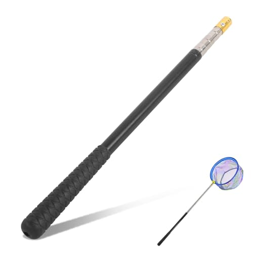 Agatige Einziehbare Angelrute von 40cm/15,7 Zoll bis 150cm/59,1 Zoll, Teleskop-Angelruten aus Edelstahl mit 8mm Schrauben zum Angeln auf Angelhaken Harpune Forelle, Lachs und Wolfsbarsch von Agatige