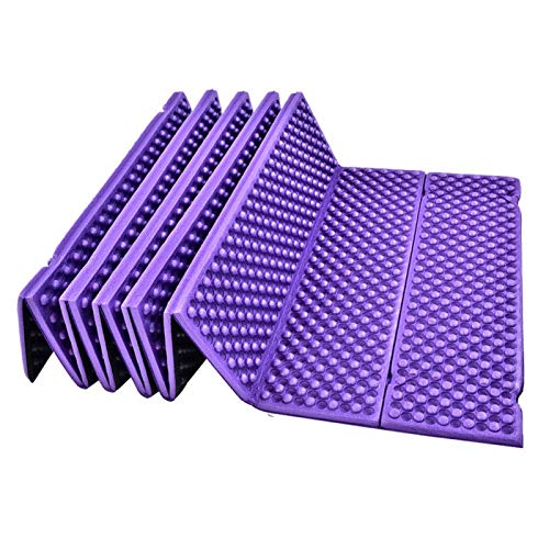 Agatige Faltbare Dicke Gymnastikmatte, Outdoor-Schaum-Camping-Matte Strandzelt Isomatte wasserdichte Matratze(Violett) von Agatige