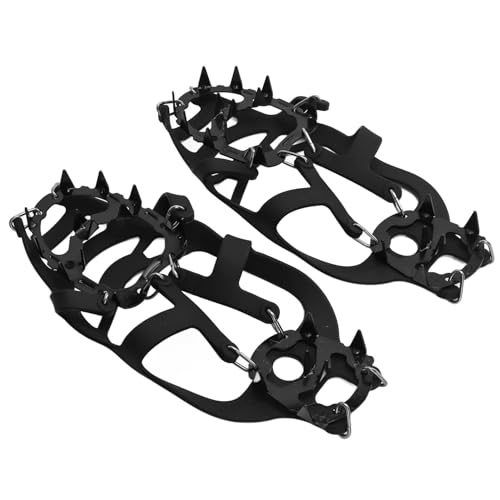 Schuh EIS Stollen, Anti-Rutsch Schuhspikes Größe 18 Spikes Steigeisen Walk Traction Ice Snow Grip Stollen Stiefel Gummi Schneeschuh Spikes Sohle für Wandern Klettern Hiking Walking Winter Schuh EIS Stollen, Anti-Rutsch Schuhspikes Größe 18 Spikes Steigeisen Walk Traction Ice Snow Grip Stollen Stiefel Gummi Schneeschuh Spikes Sohle für Wandern Klettern Hiking Walking Winter von Agatige