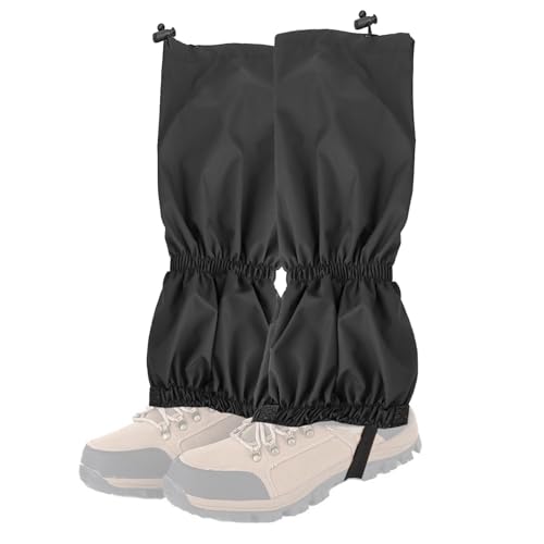 Schnee Gamaschen, 1 Paar Gamaschen für Wanderschuhe, 16.3x8.5x1.2inch Wasserdicht und verstellbar Schneestiefel Gamaschen für Männer Frauen Leichtes Wandern Walking Bergsteigen von Agatige