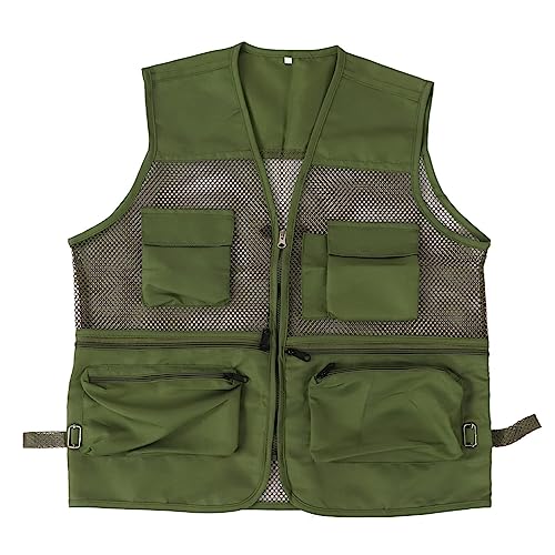 Mesh Angelweste, Herren Langlebige Atmungsaktive Multi Pocket Sommerweste Fotografie Reisen Wandern Weste Jacke für das Angeln im Freien Arbeit Reisen Mesh Angelweste, Herren Langlebige Atmungsaktive Multi Pocket Sommerweste Fotografie Reisen Wandern Weste Jacke für das Angeln im Freien Arbeit Reisen von Agatige