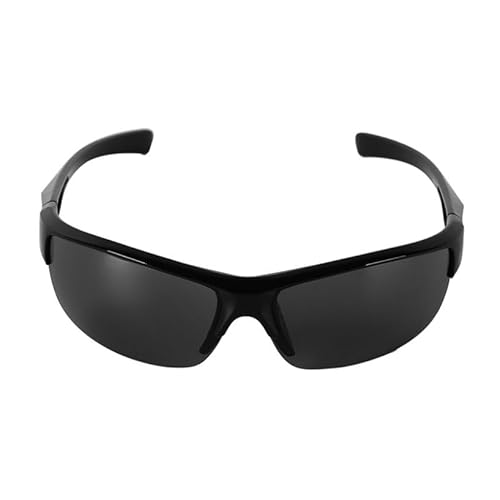 Agoky Herren Damen Sonnenbrille Augenschutz Sportbrille für Fahrradfahren Autofahren Golf Outdoor Sport Angeln Urlaub Schwarz&Grau A One_Size von Agoky