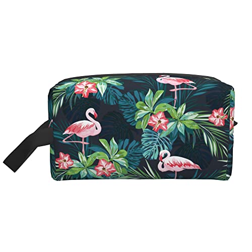 Reise-Kulturtasche für Frauen, große Kulturtasche mit Flamingo-Print, geräumige Multifunktions-Kosmetiktasche, Organizer-Tasche mit Reißverschluss, Make-up-Taschen für Muttertag, Jahrestag, Geburtst von Ahdyr