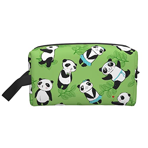 Reise-Kulturtasche für Frauen, große niedliche Cartoon-Panda-Kulturtasche, geräumige Multifunktions-Kosmetiktasche, Organizer-Beutel mit Reißverschluss, Make-up-Taschen für Muttertag, Jahrestag, Geb von Ahdyr
