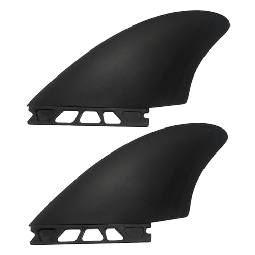 Ahuuen Surfboard Longboard Tail Fin, Surfboard 2 Fin Set,Flexible PVC-Longboard-Flossen Paddleboard-Surfflossen - Kompakte Paddleboard-Ersatzflosse, Paddle-Board-Zubehör, von Ahuuen