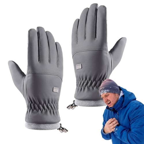 Ahuuen Warme Handschuhe für Herren, Handschuhe für kaltes Wetter | Skihandschuhe - Winter-Fahrrad-Touchscreen-Fäustlinge, Bequeme wärmende Handschuhe für Damen und Herren von Ahuuen