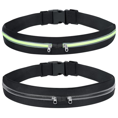 AiQInu 2 Stück Laufgürte, Handytasche Joggen, Laufgürtel Handy, Laufen Zubehör, Running Belt zum Joggen, Laufen, Sport, Fitness, Damen und Herren - Grün&Schwarz AiQInu 2 Stück Laufgürte, Handytasche Joggen, Laufgürtel Handy, Laufen Zubehör, Running Belt zum Joggen, Laufen, Sport, Fitness, Damen und Herren - Grün&Schwarz von AiQInu