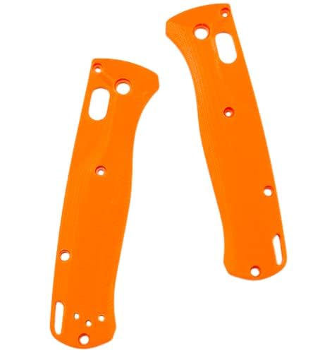 Aibote 1 Paar G10 Griffwaagen Ersatzgriffe für Benchmade Bugout 535 DIY Werkzeuggriffe Patch (orange) von Aibote