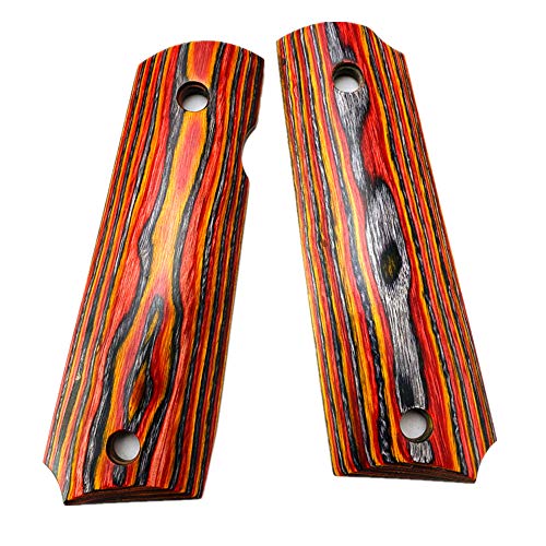 Aibote 1911 Pistolengriffe 3D Flammenmuster Farbe Holz benutzerdefinierte DIY EDC Pistolen Griffe voller Größe passt die meisten Commander, Standard & Regierung 1911 Modelle Aibote 1911 Pistolengriffe 3D Flammenmuster Farbe Holz benutzerdefinierte DIY EDC Pistolen Griffe voller Größe passt die meisten Commander, Standard & Regierung 1911 Modelle von Aibote
