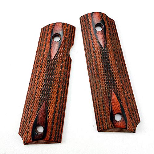 Aibote 1911 Pistolengriffe Natürliches Doppelter Diamant Rosenholz benutzerdefinierte DIY EDC Pistolen Griffe voller Größe passt die meisten Commander, Standard & Regierung 1911 Modelle Aibote 1911 Pistolengriffe Natürliches Doppelter Diamant Rosenholz benutzerdefinierte DIY EDC Pistolen Griffe voller Größe passt die meisten Commander, Standard & Regierung 1911 Modelle von Aibote