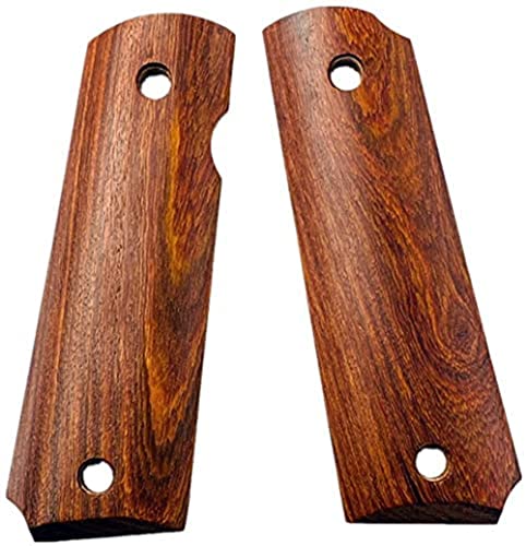 Aibote Natürliches Rotes Glyzinienholz Volle Größe 1911 Pistolengriffe Pistolenmesser Handfeuerwaffe Griffe Material passend für die Meisten Commander, Standard 1911 Modelle (jedes ist einzigartig) Aibote Natürliches Rotes Glyzinienholz Volle Größe 1911 Pistolengriffe Pistolenmesser Handfeuerwaffe Griffe Material passend für die Meisten Commander, Standard 1911 Modelle (jedes ist einzigartig) von Aibote