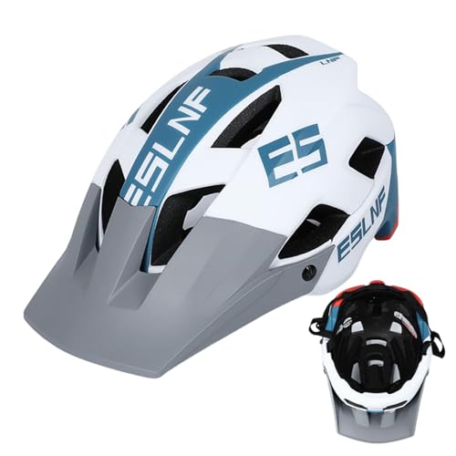 Aibyks Fahrradhelme,Helme für Erwachsene - Fahrradkopfbedeckung mit Abnehmbarer Krempe,Fahrradhelme atmungsaktiv, stoßdämpfend; Ausrüstung für Radfahren, Mountainbike, Rennrad von Aibyks