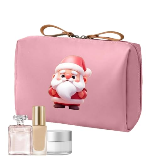 Aibyks Multifunktionale Kosmetiktasche, Make-up-Taschen-Organizer - Reise-Kulturbeutel im Weihnachtsmann-Design | Weihnachts-Make-up-Pinsel-Organizer, Toilettenartikel-Reisetasche für Damen für große von Aibyks