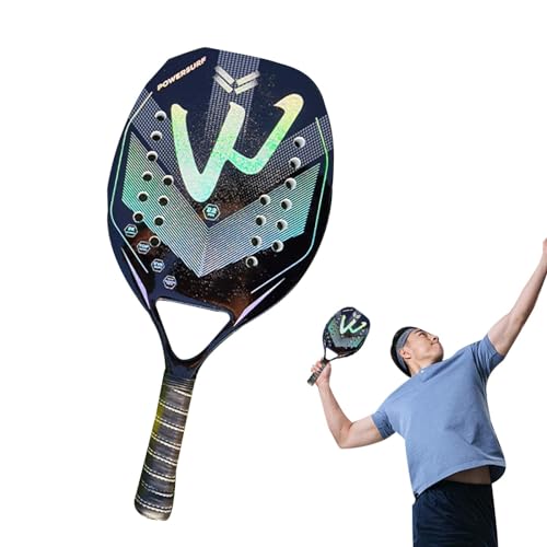 Aibyks Paddelschläger,Padelschläger,Carbonfaser-Tennisschläger für Erwachsene | Leichter Schaumstoff-Padelschläger mit Tragetasche, Paddle-Tennis für Indoor-Outdoor-Wasserbälle von Aibyks