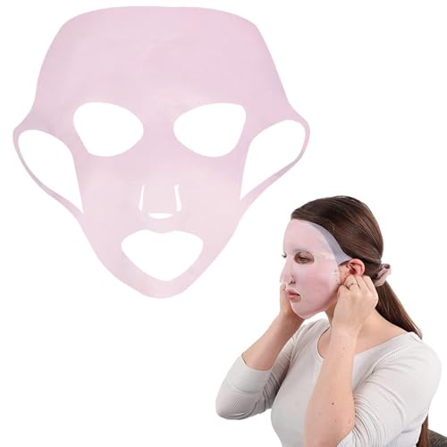 Aibyks Silikon-Maskenhülle, Silikon-Gesichtsmaskenhalter - Gesichtsmaskenhalter für Tuchmaske,Silikon-Gesichtswickel für Masken, verhindert Verdunstung, Beauty-Gesichtswerkzeug für Frauen, von Aibyks