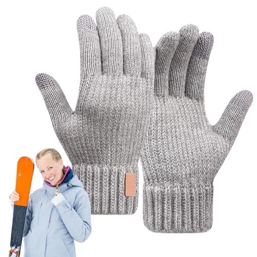 Aibyks Touchscreen Winterhandschuhe,Winterhandschuhe Herren - wasserdichte Winddichte Hände warme Handschuhe,Hände warme Fahrradhandschuhe, Thermohandschuhe für kaltes Wetter zum Laufen, Radfahren, von Aibyks