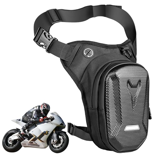 Beintasche Motorrad, Beintasche für Herren und Damen, Wasserdicht Beinbeutel, Sport Gürteltasche Reflektierende, Verstellbaren Hüftgurt, Gürteltasche für Laufen, Radfahren, Motorrad, Sport Beintasche Motorrad, Beintasche für Herren und Damen, Wasserdicht Beinbeutel, Sport Gürteltasche Reflektierende, Verstellbaren Hüftgurt, Gürteltasche für Laufen, Radfahren, Motorrad, Sport von FOXCUP