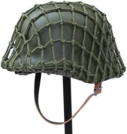 Aifordge WW2 WWII Deutsche Elite Wh Armee mit Netzabdeckung Stahl Material M35 M1935 Stahl Helm Stahlhelm Schwarz Grün Farbe von Aifordge