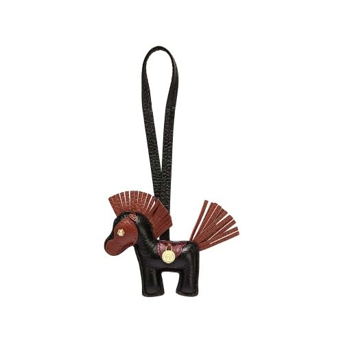 Aigner Leder Taschen-Anhänger Pferd, Schwarz-Braun Aigner Leder Taschen-Anhänger Pferd, Schwarz-Braun von Aigner