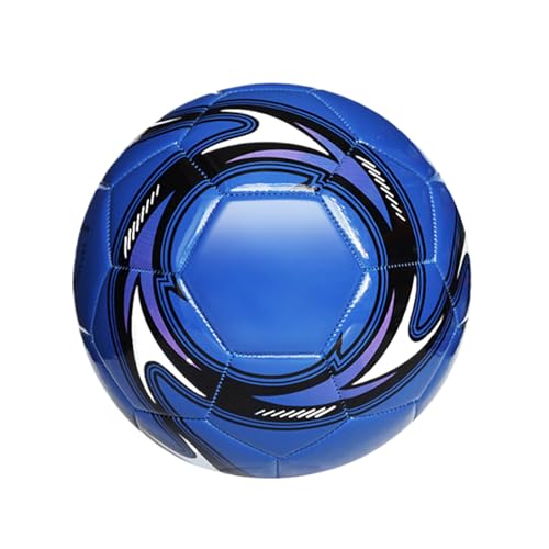 Ailan Fußbälle Wasserdichter PU Außenball der Größe 5 mit hervorragender Elastizität für optimale Leistung, Blau, Größe 4 von Ailan
