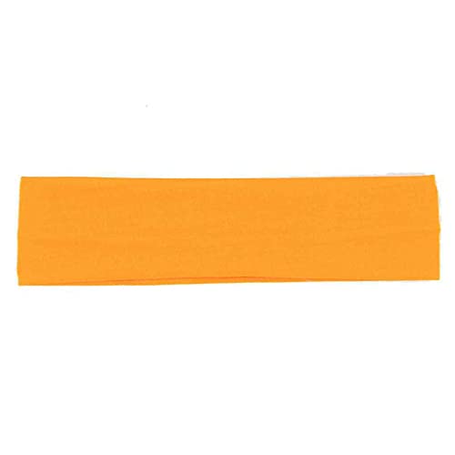 Ailan Sport Stirnband Fitness Gym Training Übung Golf Fußball Elastisches Schweißband Unisex Haarband Kopfbedeckung für Männer Frauen, Orange von Ailan