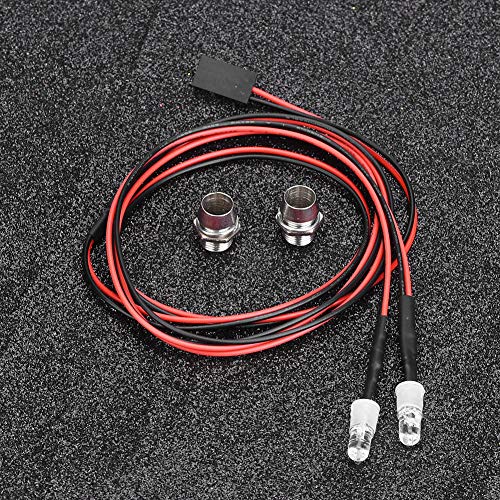 Ailgely RC Car LED-Licht, 2PCS Scheinwerfer Zubehör, Liche Technologie, überlegene Materialien, Simulations-Look, Einfache Installation, Geringer Strom Verbrauch, Lange Lebensdauer, (Nr. von Ailgely