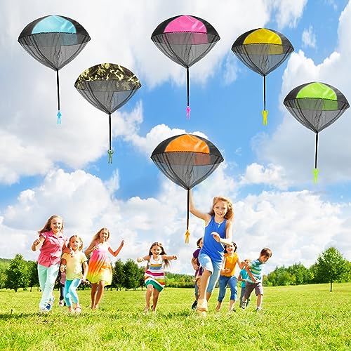 Ainiv Fallschirm Spielzeug Kinder, 6 Stück Fallschirmspringer Spielzeug, Outdoor Spiele für Kinder, Flugspielzeug Fallschirm Kinderspielzeug Wurfspiel Kinder, Mitgebsel Kindergeburtstag Gastgeschenke Ainiv Fallschirm Spielzeug Kinder, 6 Stück Fallschirmspringer Spielzeug, Outdoor Spiele für Kinder, Flugspielzeug Fallschirm Kinderspielzeug Wurfspiel Kinder, Mitgebsel Kindergeburtstag Gastgeschenke von Ainiv