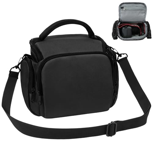 Ainiv Kameratasche, Spiegelreflex DSLR SLR Fototasche, Kamera Tasche zum Umhängen Kompatibel für Canon Nikon Sony SLR/DSLR Kamera Objektive und Zubehör Wasserdicht, Schwarz Ainiv Kameratasche, Spiegelreflex DSLR SLR Fototasche, Kamera Tasche zum Umhängen Kompatibel für Canon Nikon Sony SLR/DSLR Kamera Objektive und Zubehör Wasserdicht, Schwarz von Ainiv