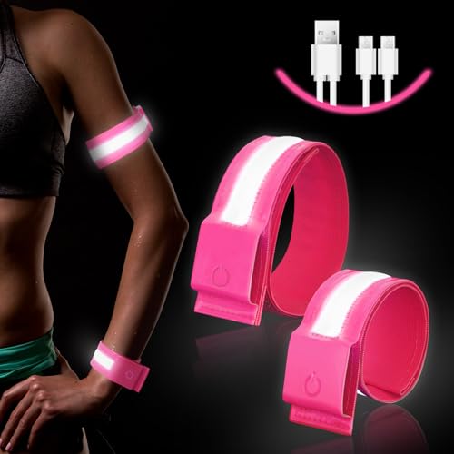 Ainiv LED Armband Aufladbar, 2 Stück Reflective LED Leucht Armbänder, Licht Armband Kinder Leuchtbänder USB Reflektorband Leuchtarmband Reflektorband Nacht Sicherheits Licht für Joggen Laufen Running Ainiv LED Armband Aufladbar, 2 Stück Reflective LED Leucht Armbänder, Licht Armband Kinder Leuchtbänder USB Reflektorband Leuchtarmband Reflektorband Nacht Sicherheits Licht für Joggen Laufen Running von Ainiv