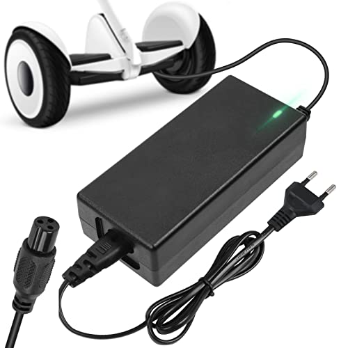 Ainiv Ladegeräte für Scooter, 42V 2A DC 8mm EU 3-Polig Universelles Ladegerät mit Netzkabel, Hoverboard Ladekabel mit LED-Anzeige für Self-Balancing Scooter, Drifting Board, Einrad, Elektrofahrrad Ainiv Ladegeräte für Scooter, 42V 2A DC 8mm EU 3-Polig Universelles Ladegerät mit Netzkabel, Hoverboard Ladekabel mit LED-Anzeige für Self-Balancing Scooter, Drifting Board, Einrad, Elektrofahrrad von Ainiv