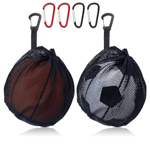 Aipeeo Ballnetz 1 Ball, 2 Stück Rucksack Tragbare Ballnetz,Ballsack, Basketball Bag,Basketball Balltasche,Faltbar Ballnetz für Basketball, Fußball, Volleyball mit Vier Bergsteigerschnallen geliefert Aipeeo Ballnetz 1 Ball, 2 Stück Rucksack Tragbare Ballnetz,Ballsack, Basketball Bag,Basketball Balltasche,Faltbar Ballnetz für Basketball, Fußball, Volleyball mit Vier Bergsteigerschnallen geliefert von Aipeeo