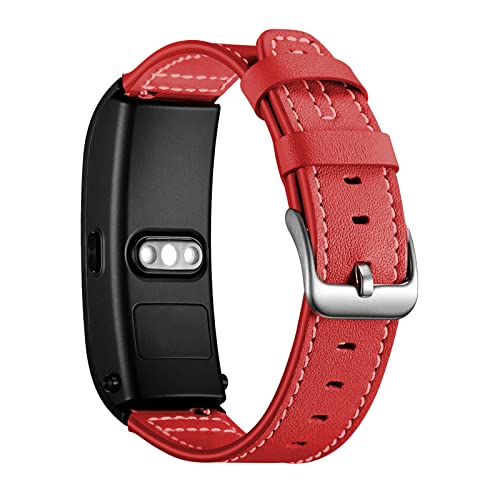 Lederarmband Armbänd Kompatibel mit Huawei Talkband B6/B3 Für Damen Herren Echte Ersatzband mit Uhrenarmband Für Huawei Talkband B6/B3 (rot) von AireWiki