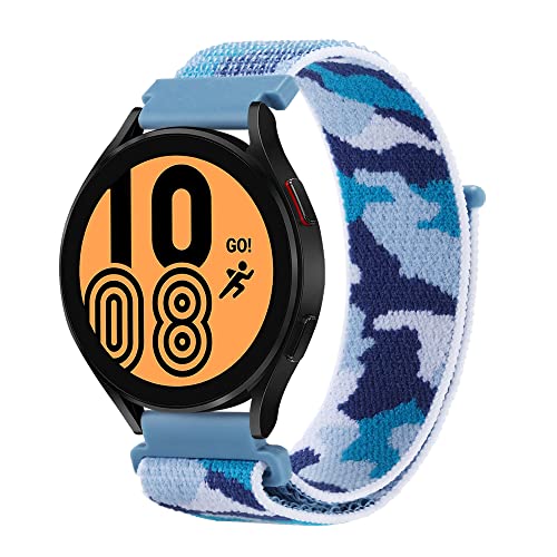 Solo Loop Armband Kompatibel mit Samsung Galaxy Watch 5/Watch 5 Pro/Galaxy Watch 4 40mm 44mm/Galaxy Watch 4 Classic 42mm 46mm Nylon Stoff Sport Armbänder für Männer Frauen Stretchy Ersatz (6) von AireWiki